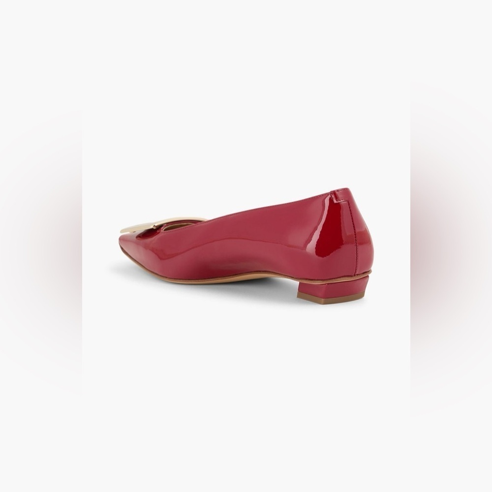 Authentic Roger Vivier Belle Vivier buckle patent leather ballet flats size 39 - Picture 4 of 12